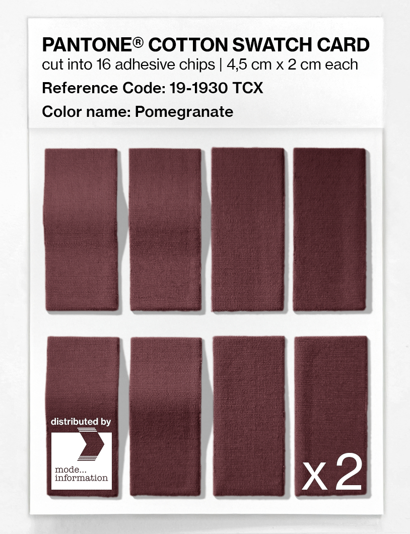 Artikelbild 5 des Artikels “PANTONE® COTTON SWATCH CARD 19-1930 TCX Pomegranate “