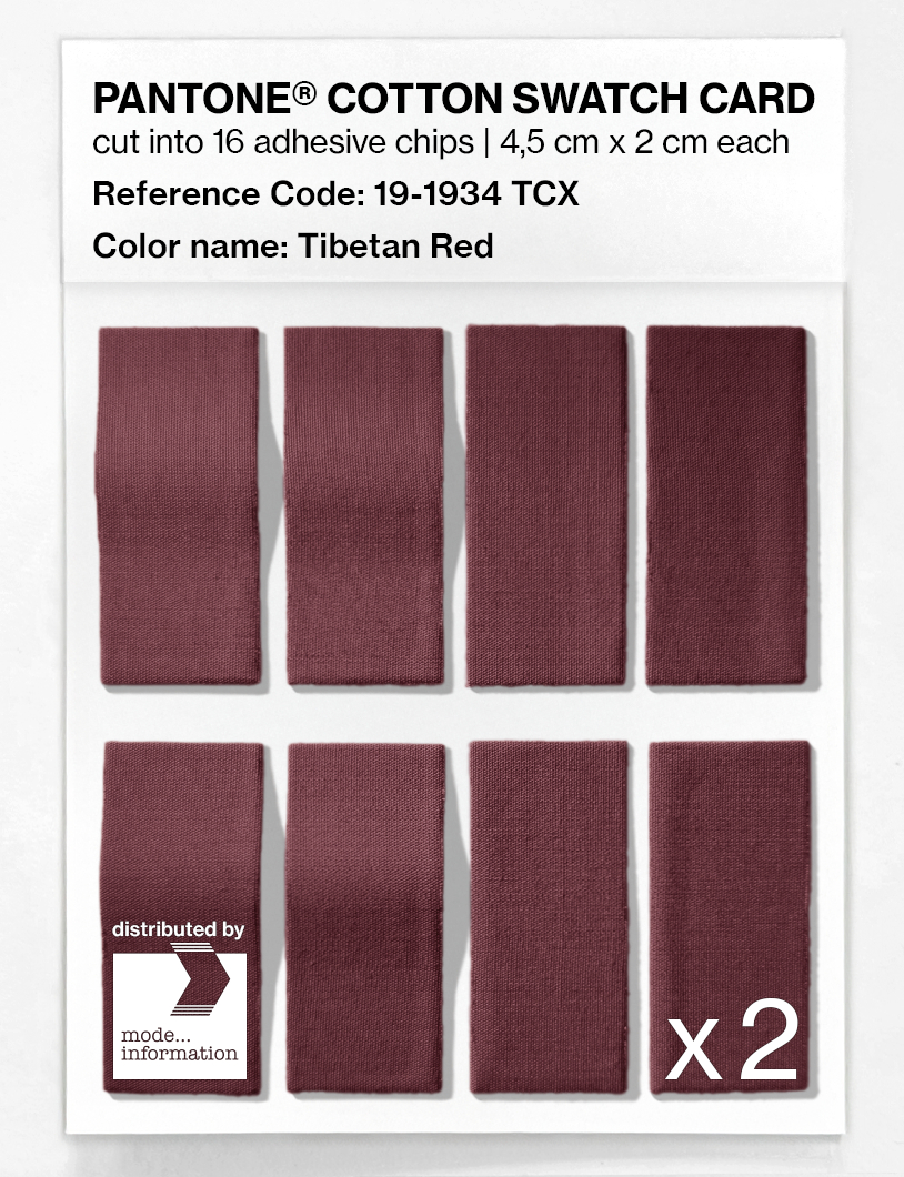 Artikelbild 5 des Artikels “PANTONE® COTTON SWATCH CARD 19-1934 TCX Tibetan Red “
