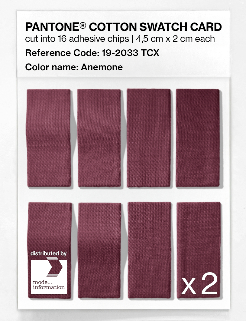 Artikelbild 5 des Artikels “PANTONE® COTTON SWATCH CARD 19-2033 TCX Anemone “