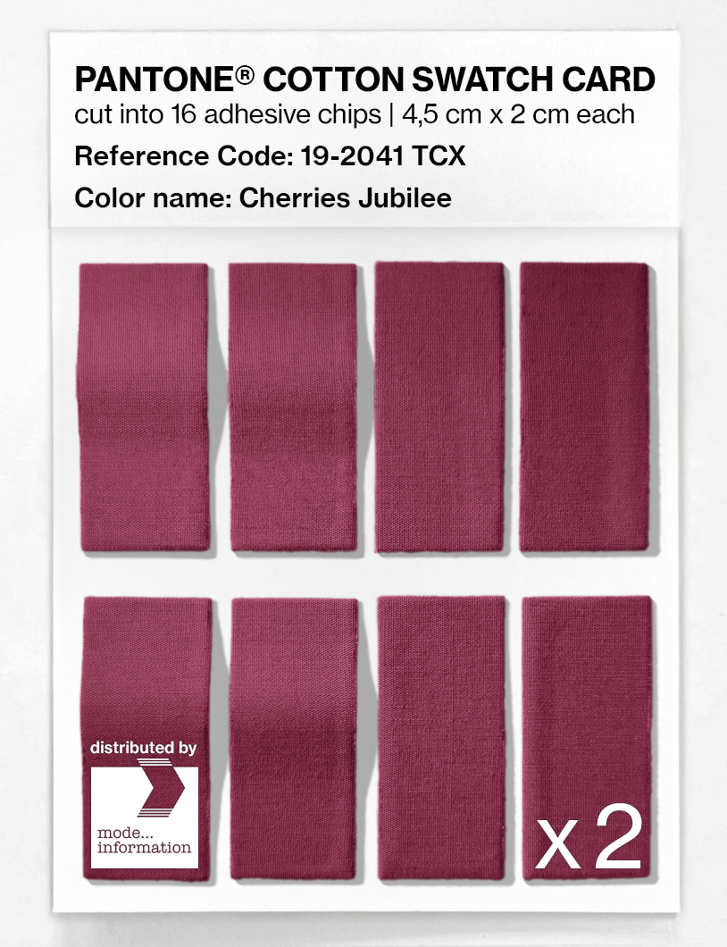 Artikelbild 5 des Artikels “PANTONE® COTTON SWATCH CARD 19-2041 TCX Cherries Jubilee “
