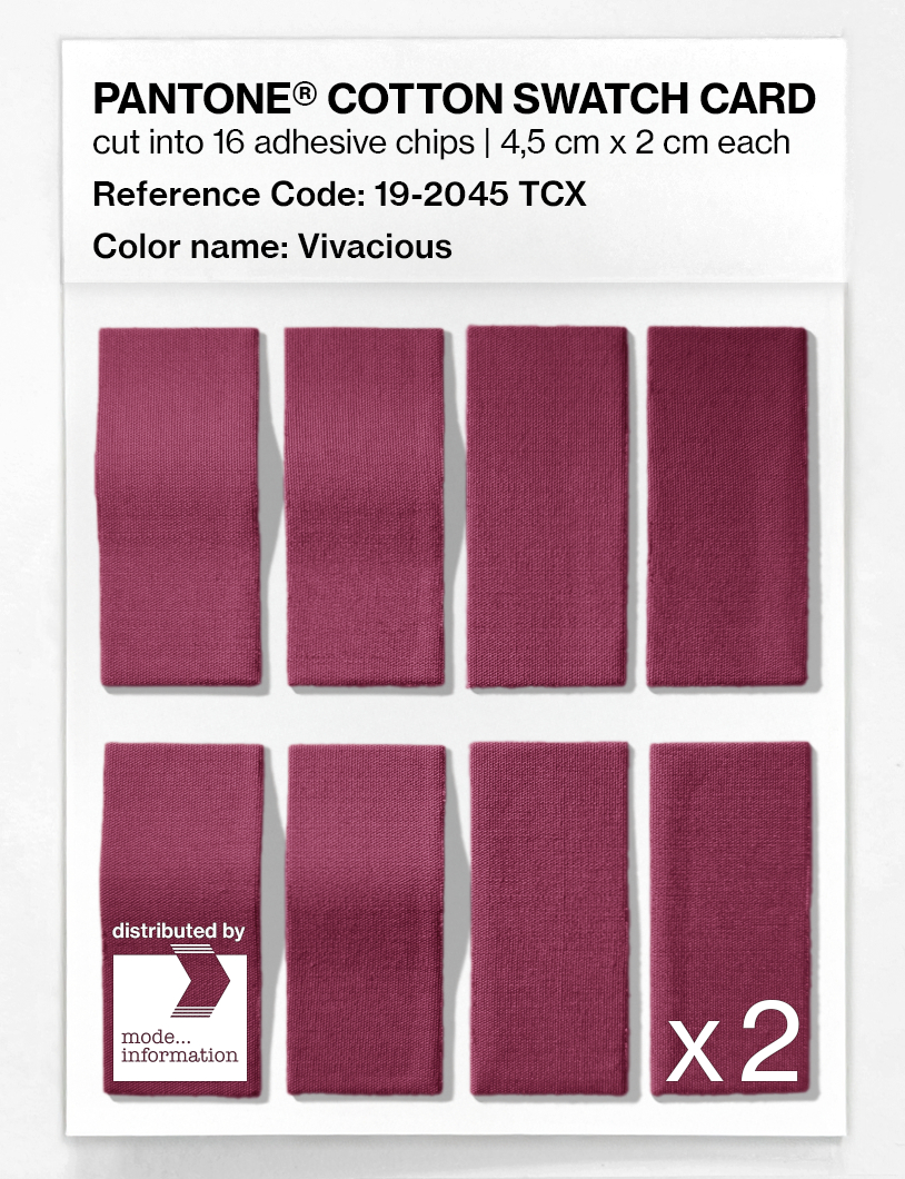 Artikelbild 5 des Artikels “PANTONE® COTTON SWATCH CARD 19-2045 TCX Vivacious “