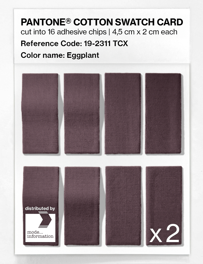 Artikelbild 5 des Artikels “PANTONE® COTTON SWATCH CARD 19-2311 TCX Eggplant “