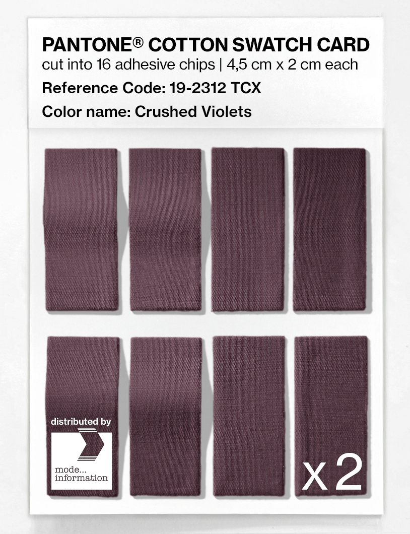 Artikelbild 5 des Artikels “PANTONE® COTTON SWATCH CARD 19-2312 TCX Crushed Violets “