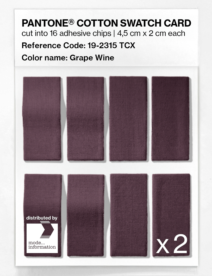 Artikelbild 5 des Artikels “PANTONE® COTTON SWATCH CARD 19-2315 TCX Grape Wine “
