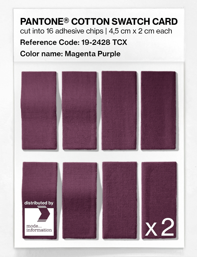 Artikelbild 5 des Artikels “PANTONE® COTTON SWATCH CARD 19-2428 TCX Magenta Purple “
