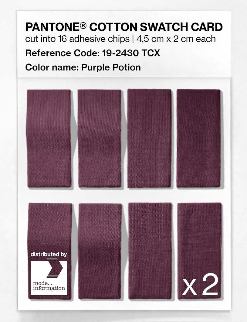 Artikelbild 5 des Artikels “PANTONE® COTTON SWATCH CARD 19-2430 TCX Purple Potion “
