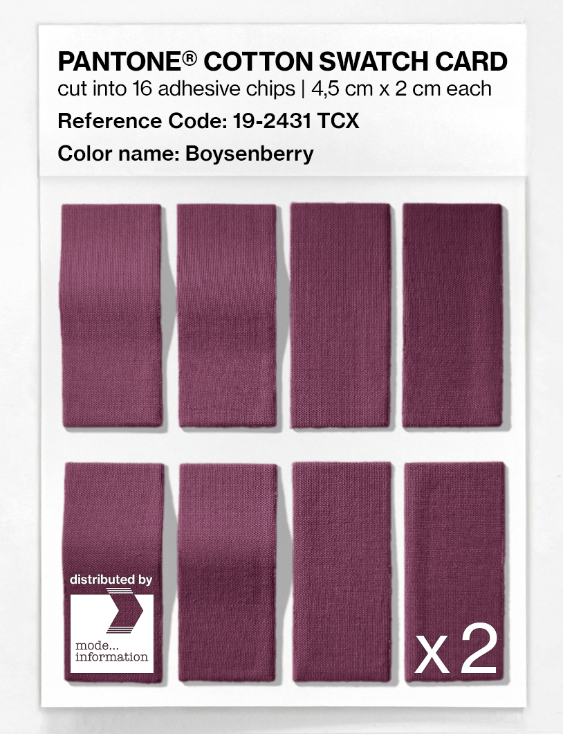 Artikelbild 5 des Artikels “PANTONE® COTTON SWATCH CARD 19-2431 TCX Boysenberry “