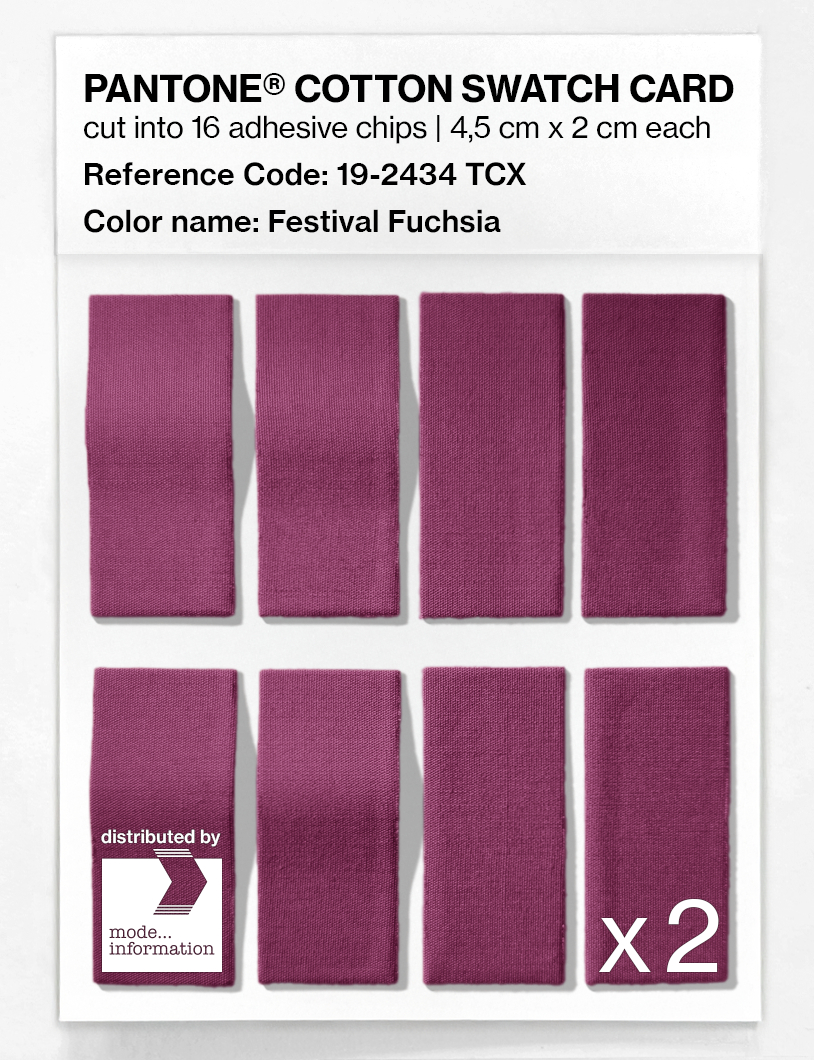 Artikelbild 5 des Artikels “PANTONE® COTTON SWATCH CARD 19-2434 TCX Festival Fuchsia “