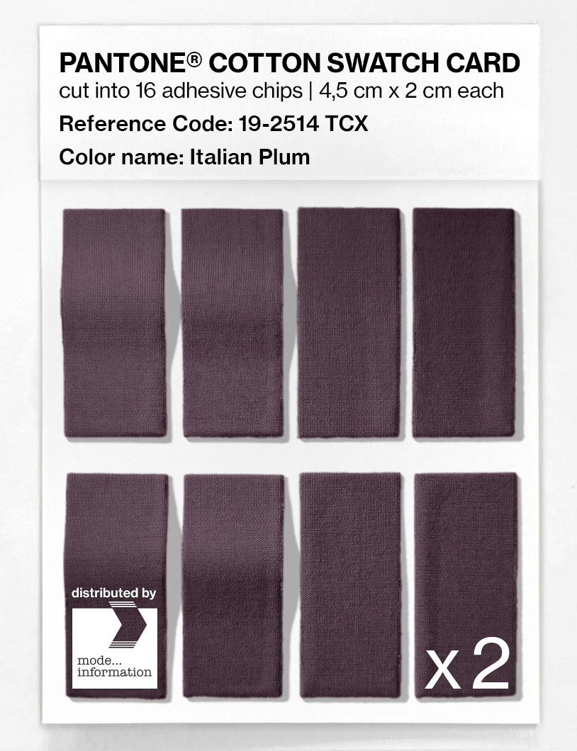 Artikelbild 5 des Artikels “PANTONE® COTTON SWATCH CARD 19-2514 TCX Italian Plum “
