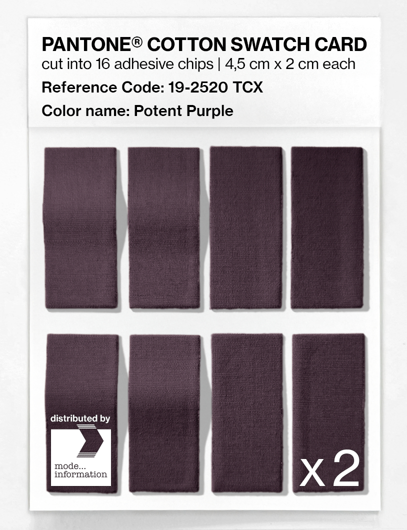Artikelbild 5 des Artikels “PANTONE® COTTON SWATCH CARD 19-2520 TCX Potent Purple “
