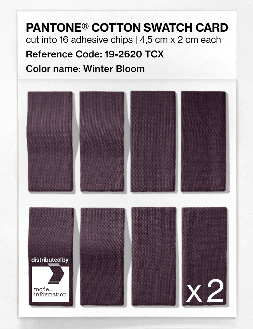 Artikelbild 5 des Artikels “PANTONE® COTTON SWATCH CARD 19-2620 TCX Winter Bloom “
