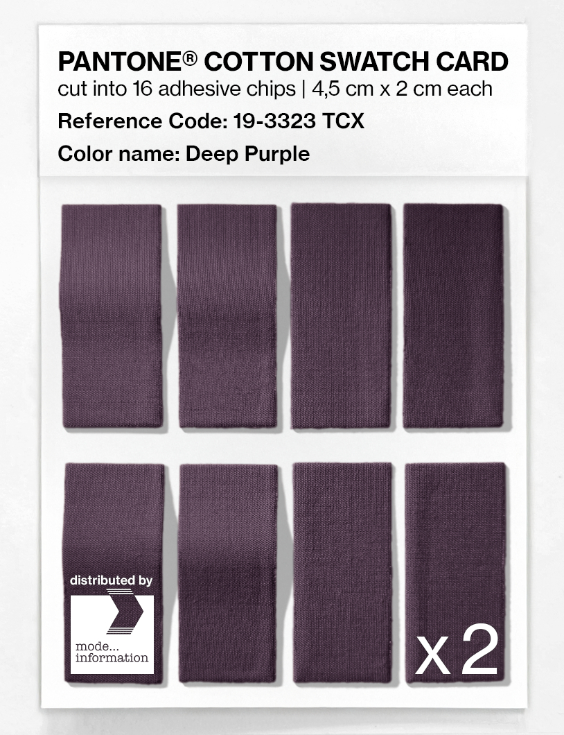 Artikelbild 5 des Artikels “PANTONE® COTTON SWATCH CARD 19-3323 TCX Deep Purple “