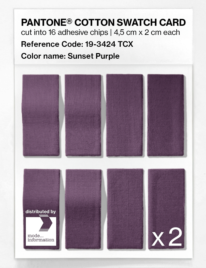 Artikelbild 5 des Artikels “PANTONE® COTTON SWATCH CARD 19-3424 TCX Sunset Purple “