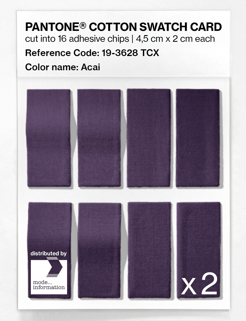 Artikelbild 5 des Artikels “PANTONE® COTTON SWATCH CARD 19-3628 TCX Acai “