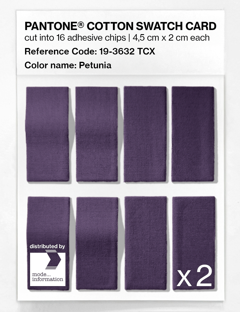 Artikelbild 5 des Artikels “PANTONE® COTTON SWATCH CARD 19-3632 TCX Petunia “