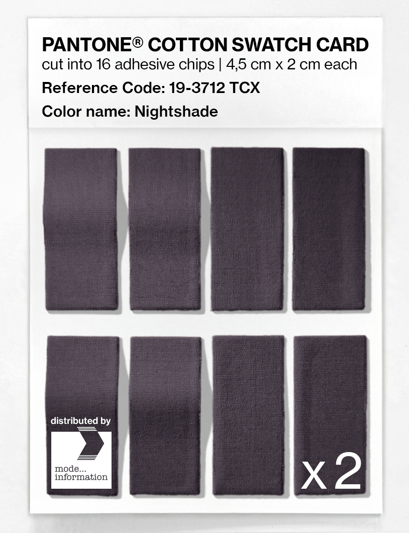 Artikelbild 5 des Artikels “PANTONE® COTTON SWATCH CARD 19-3712 TCX Nightshade “
