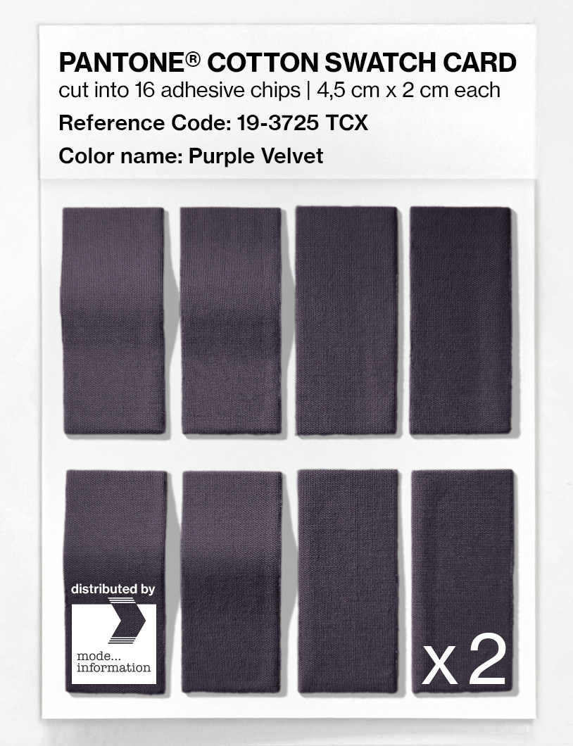 Artikelbild 5 des Artikels “PANTONE® COTTON SWATCH CARD 19-3725 TCX Purple Velvet “