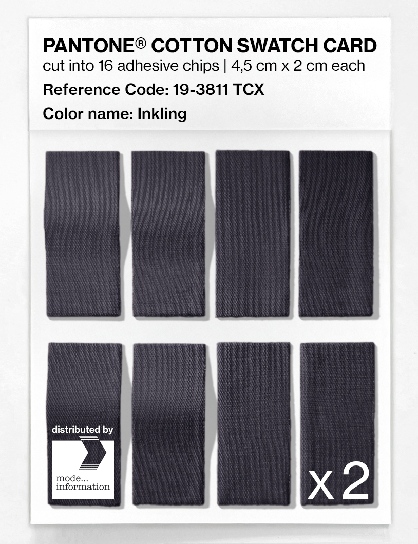Product image 5 of the product “PANTONE® COTTON SWATCH CARD 19-3811 TCX Inkling ”