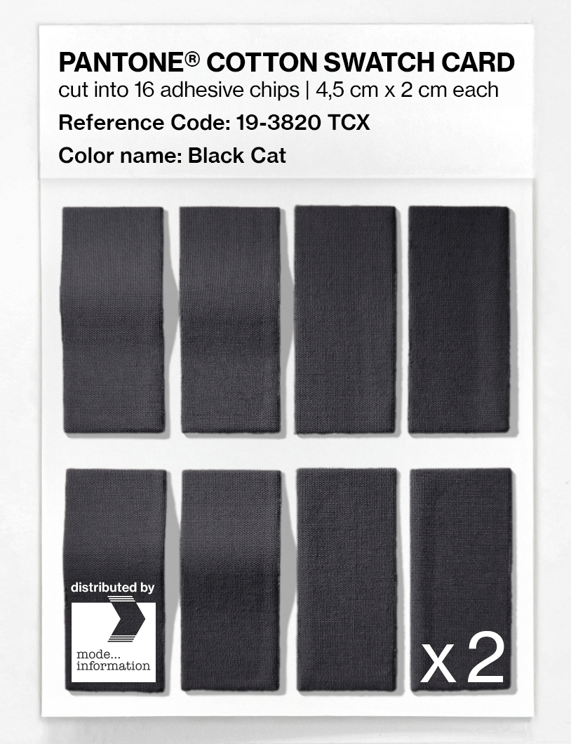 Artikelbild 5 des Artikels “PANTONE® COTTON SWATCH CARD 19-3820 TCX Black Cat “