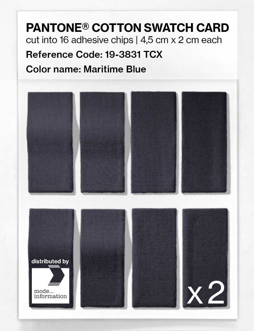 Artikelbild 5 des Artikels “PANTONE® COTTON SWATCH CARD 19-3831 TCX Maritime Blue “