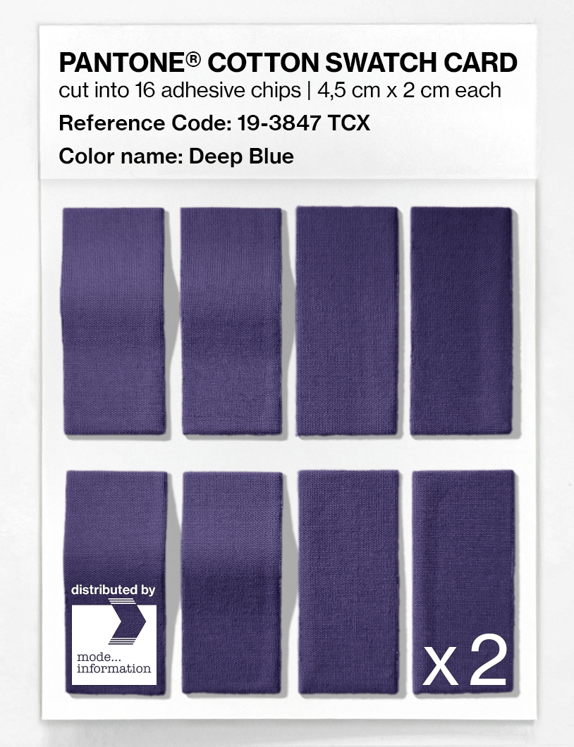 Artikelbild 5 des Artikels “PANTONE® COTTON SWATCH CARD 19-3847 TCX Deep Blue “