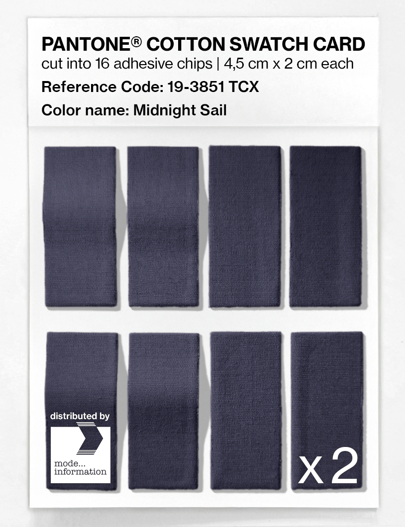 Artikelbild 5 des Artikels “PANTONE® COTTON SWATCH CARD 19-3851 TCX Midnight Sail “