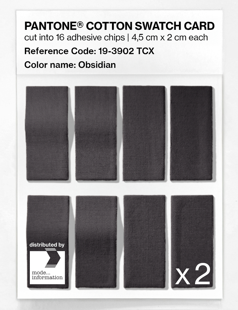 Artikelbild 5 des Artikels “PANTONE® COTTON SWATCH CARD 19-3902 TCX Obsidian “