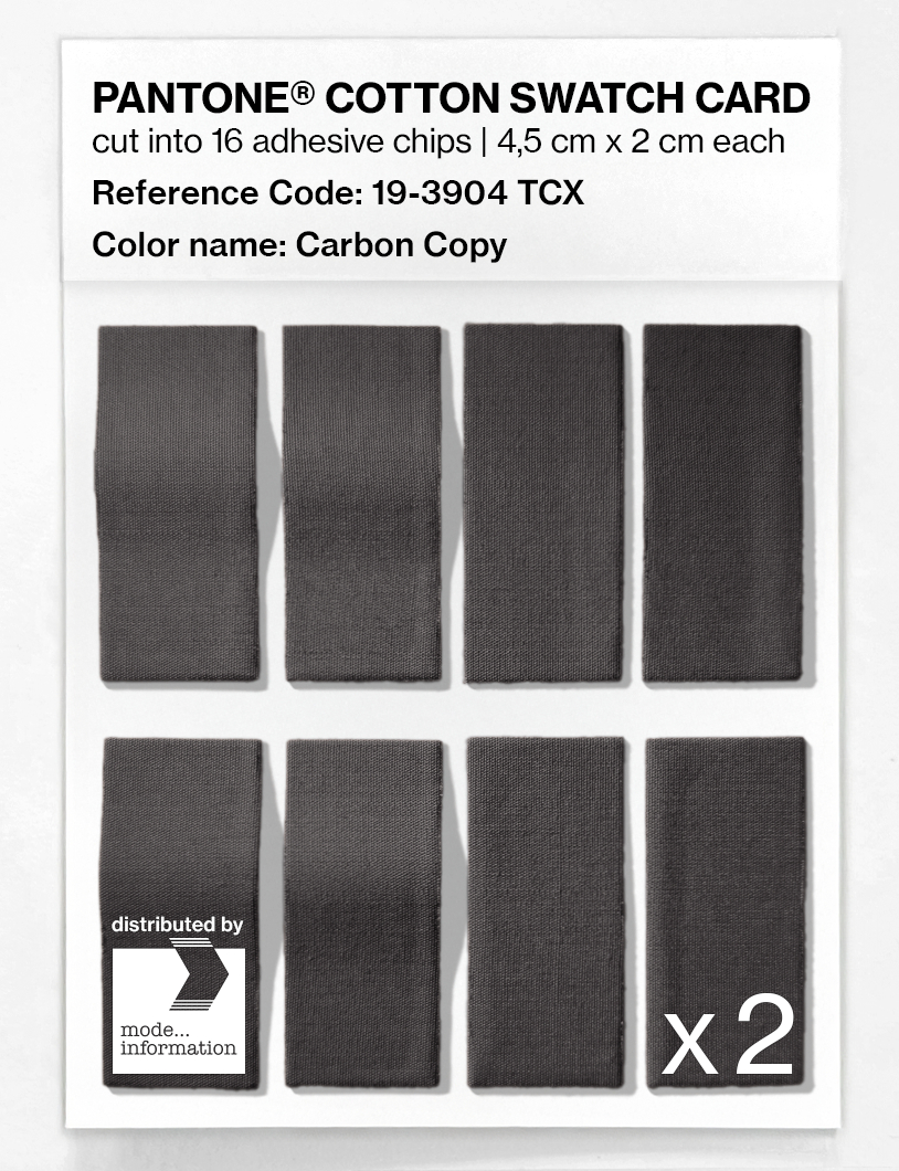 Artikelbild 5 des Artikels “PANTONE® COTTON SWATCH CARD 19-3904 TCX Carbon Copy “