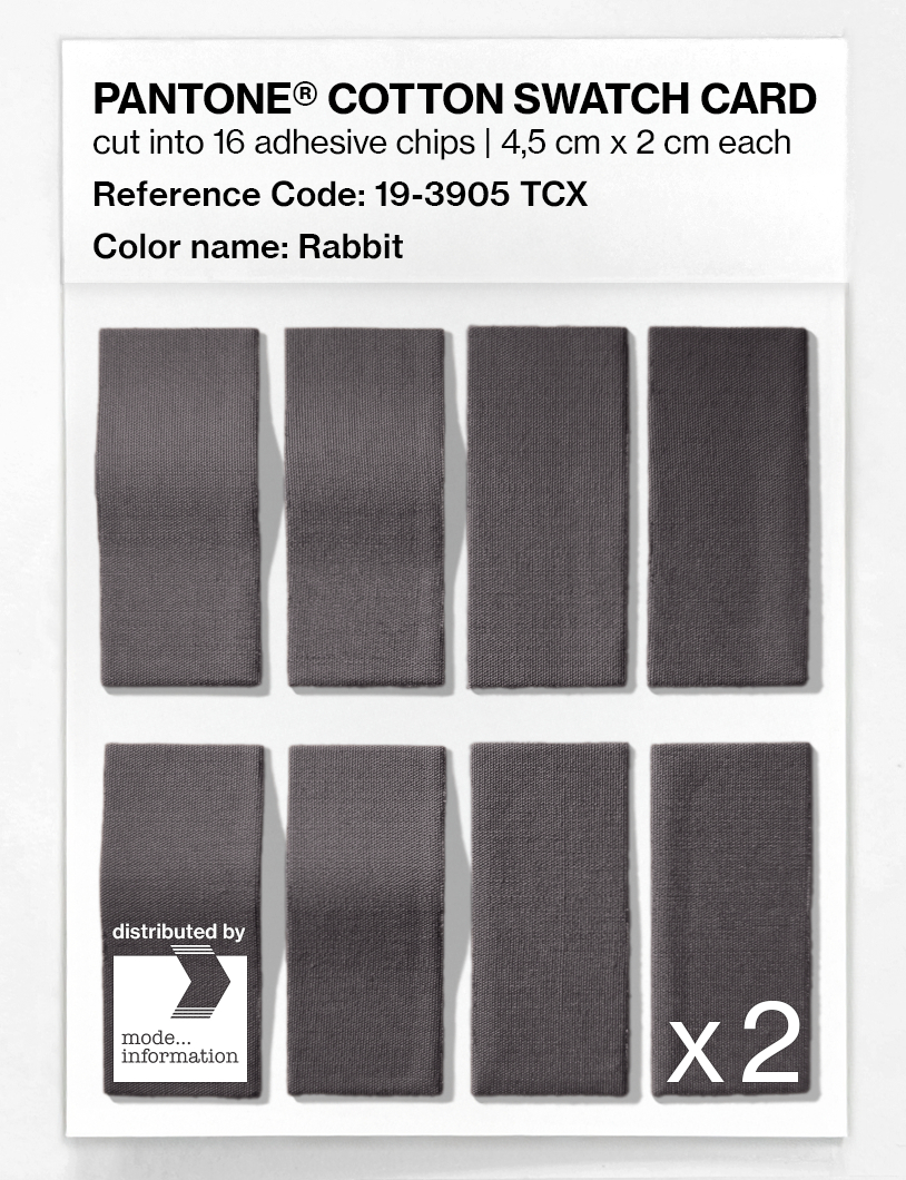 Artikelbild 5 des Artikels “PANTONE® COTTON SWATCH CARD 19-3905 TCX Rabbit “