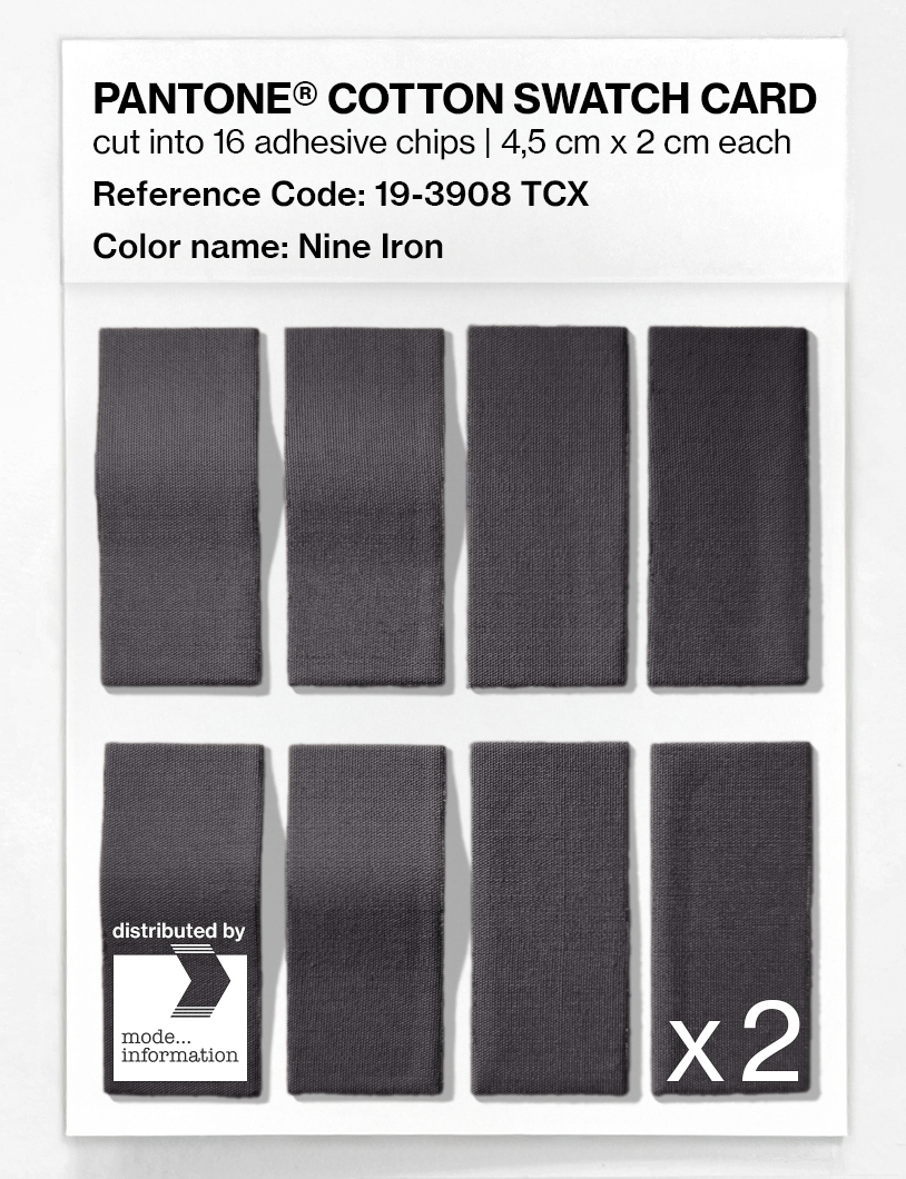 Artikelbild 5 des Artikels “PANTONE® COTTON SWATCH CARD 19-3908 TCX Nine Iron “