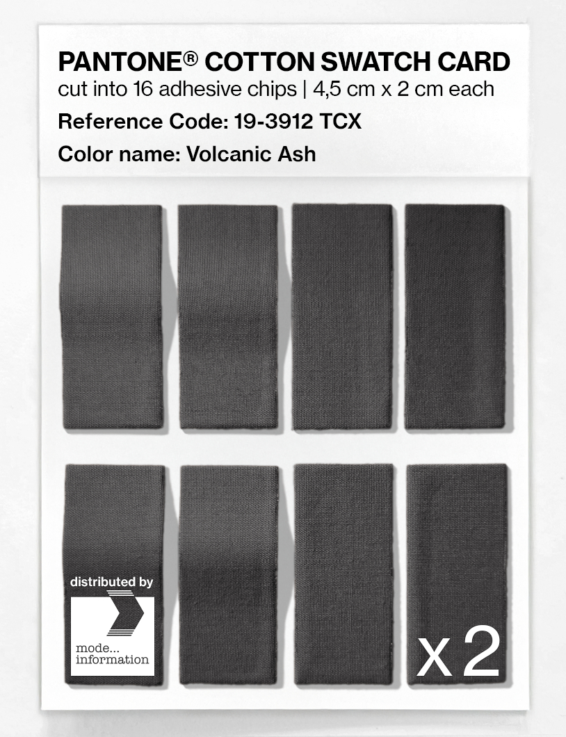 Artikelbild 5 des Artikels “PANTONE® COTTON SWATCH CARD 19-3912 TCX Volcanic Ash “