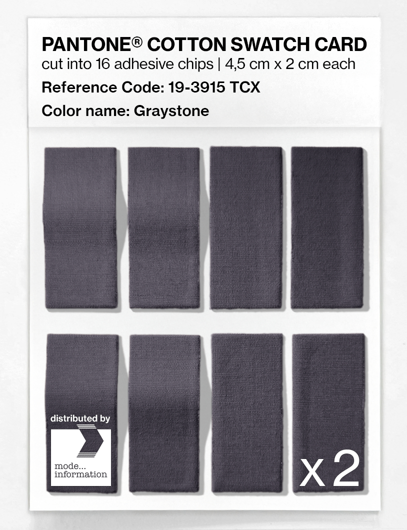Artikelbild 5 des Artikels “PANTONE® COTTON SWATCH CARD 19-3915 TCX Graystone “