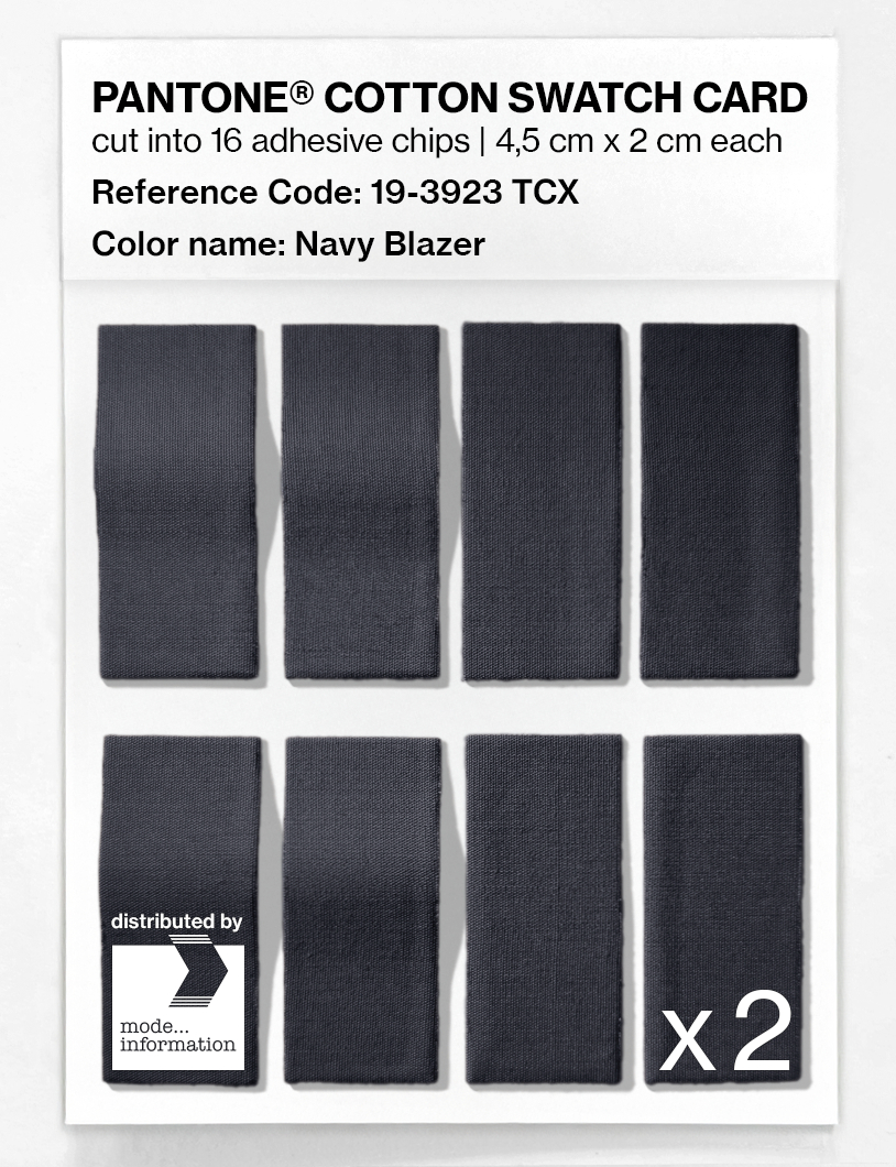 Product image 5 of the product “PANTONE® COTTON SWATCH CARD 19-3923 TCX Navy Blazer ”