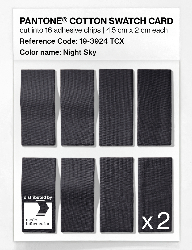 Artikelbild 5 des Artikels “PANTONE® COTTON SWATCH CARD 19-3924 TCX Night Sky “