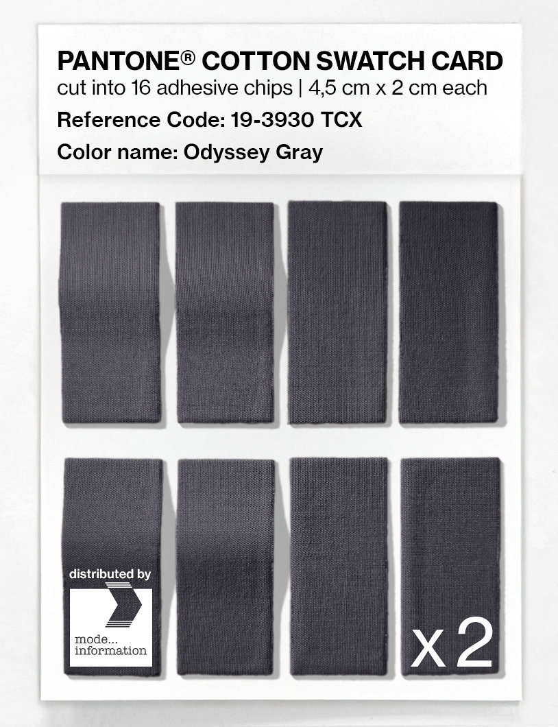 Artikelbild 5 des Artikels “PANTONE® COTTON SWATCH CARD 19-3930 TCX Odyssey Gray “