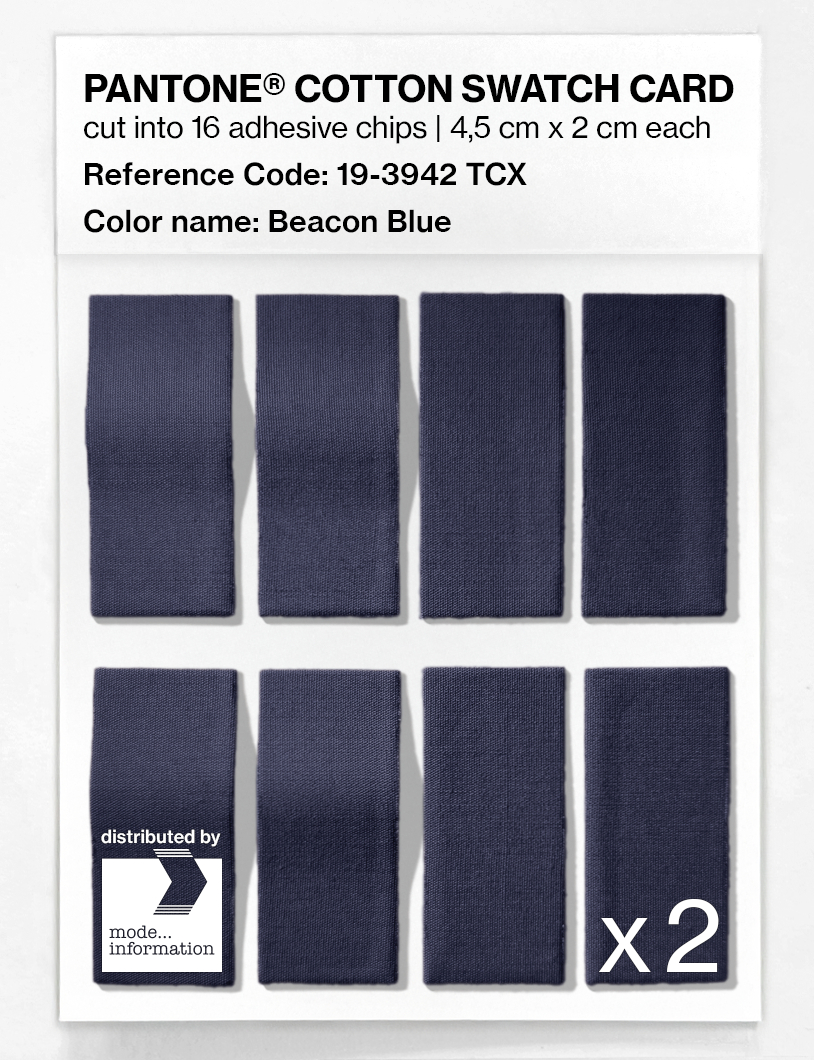 Artikelbild 5 des Artikels “PANTONE® COTTON SWATCH CARD 19-3942 TCX Beacon Blue “
