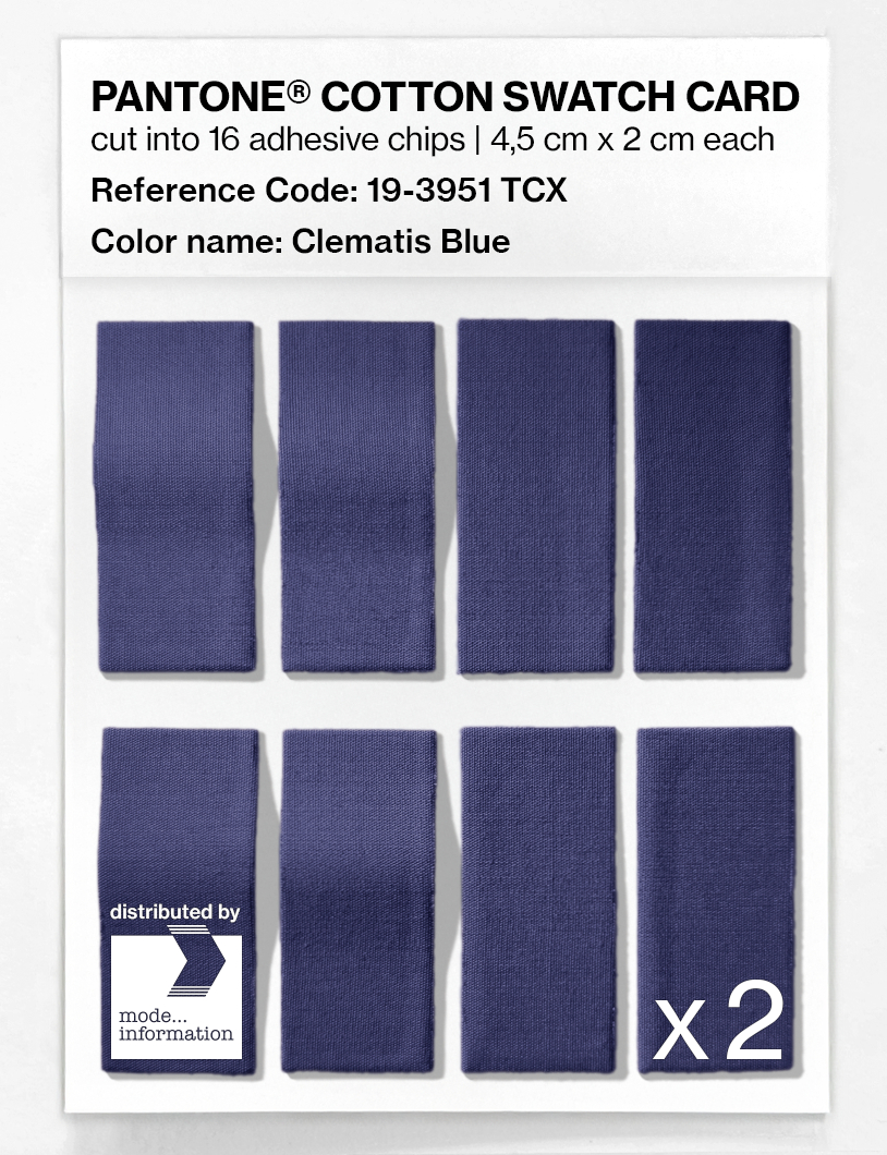 Artikelbild 5 des Artikels “PANTONE® COTTON SWATCH CARD 19-3951 TCX Clematis Blue “