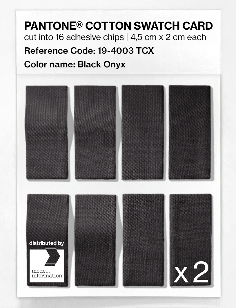 Artikelbild 5 des Artikels “PANTONE® COTTON SWATCH CARD 19-4003 TCX Black Onyx “
