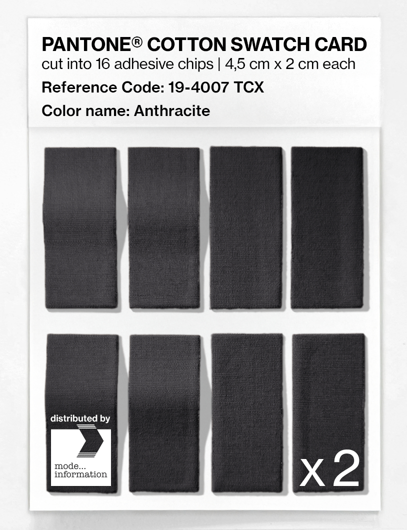 Artikelbild 5 des Artikels “PANTONE® COTTON SWATCH CARD 19-4007 TCX Anthracite “