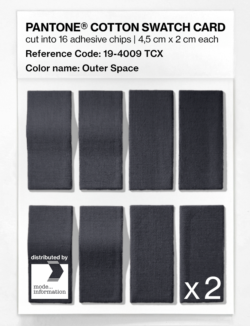 Artikelbild 5 des Artikels “PANTONE® COTTON SWATCH CARD 19-4009 TCX Outer Space “