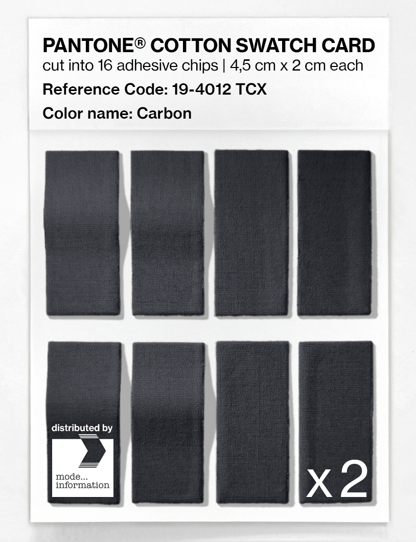 Artikelbild 5 des Artikels “PANTONE® COTTON SWATCH CARD 19-4012 TCX Carbon “