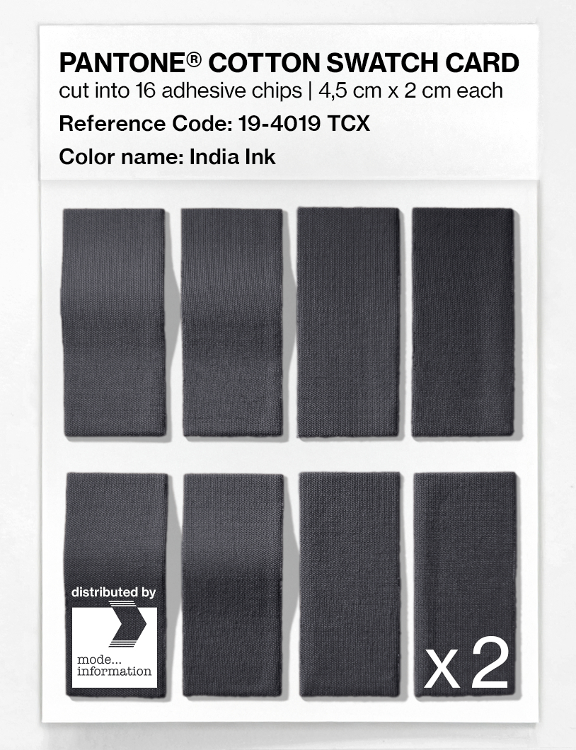 Artikelbild 5 des Artikels “PANTONE® COTTON SWATCH CARD 19-4019 TCX India Ink “