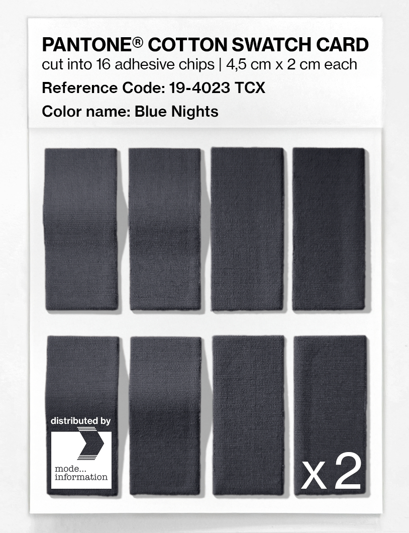 Artikelbild 5 des Artikels “PANTONE® COTTON SWATCH CARD 19-4023 TCX Blue Nights “