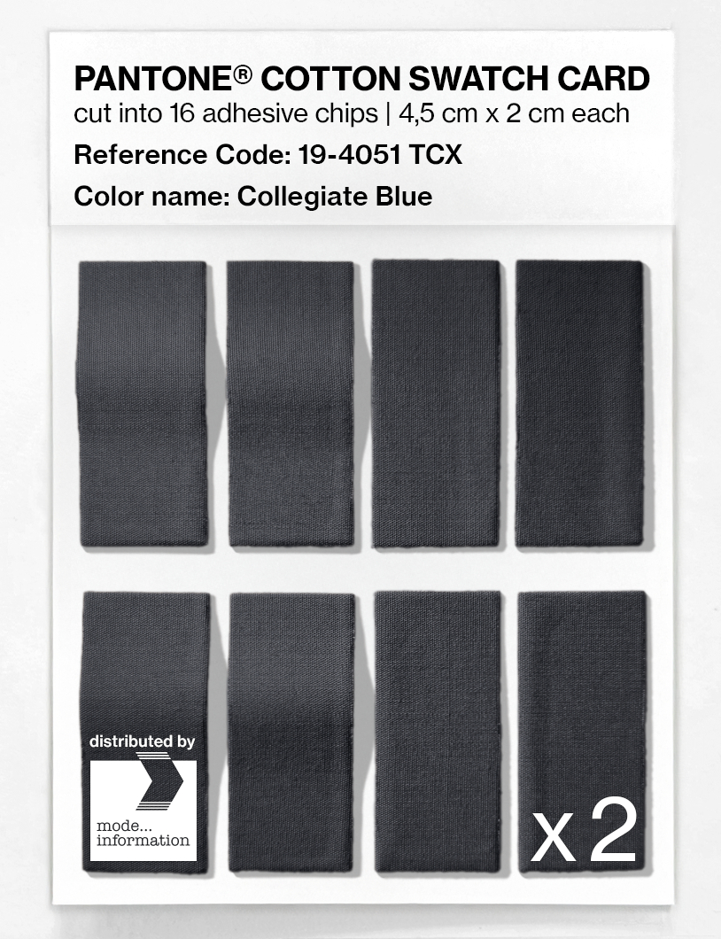 Artikelbild 5 des Artikels “PANTONE® COTTON SWATCH CARD 19-4051 TCX Collegiate Blue “