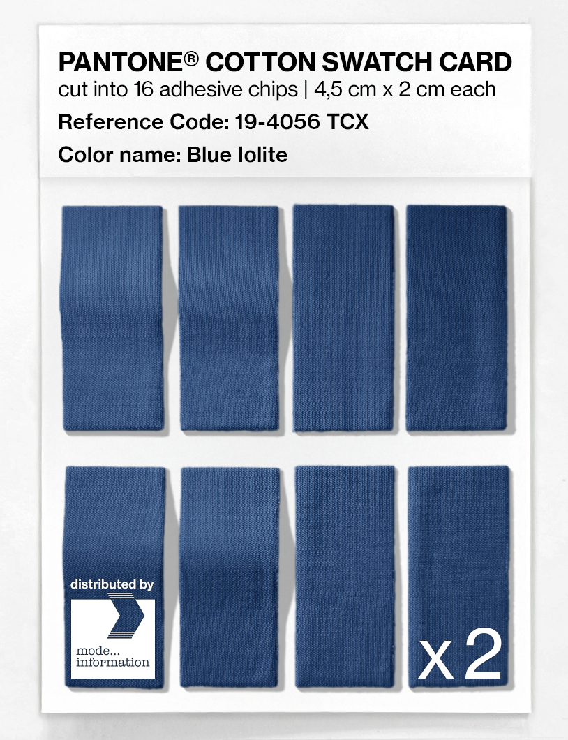 Artikelbild 5 des Artikels “PANTONE® COTTON SWATCH CARD 19-4056 TCX Blue Iolite “