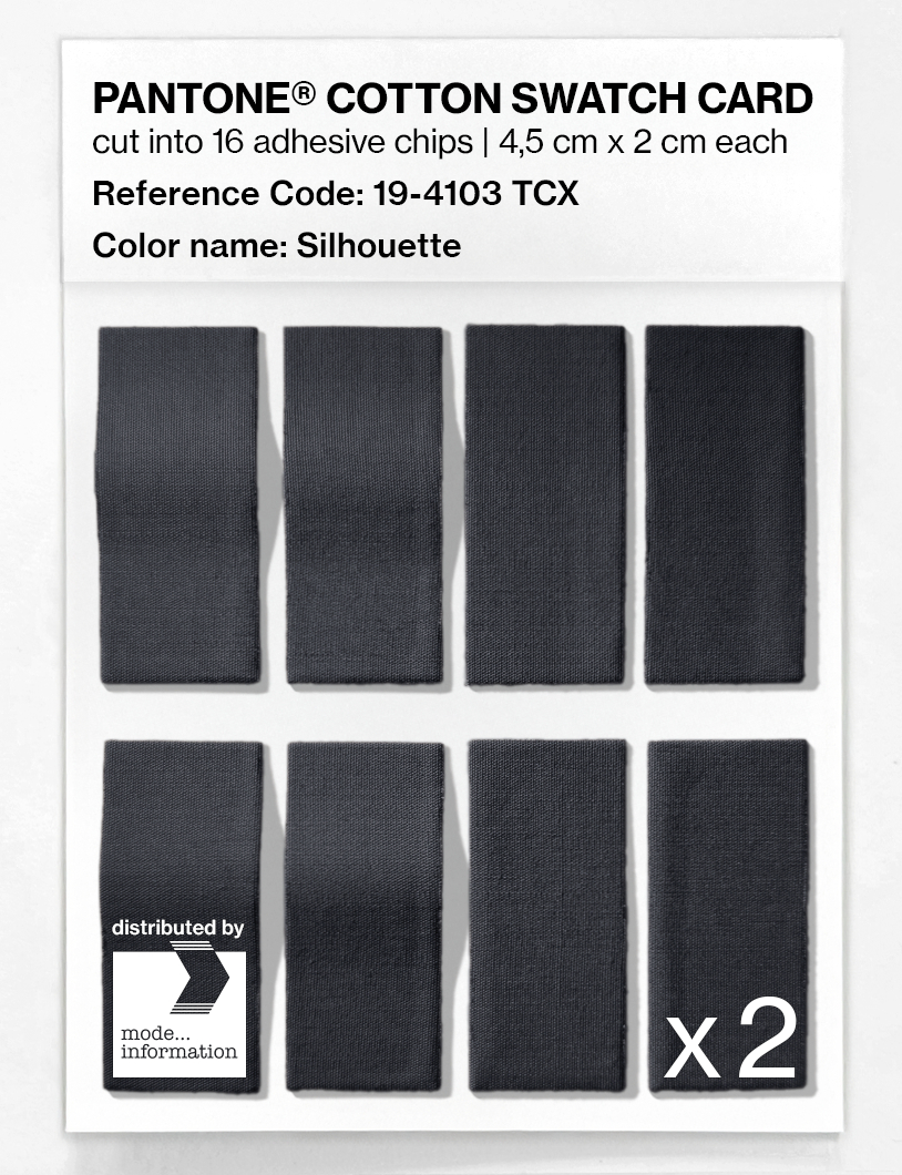 Artikelbild 5 des Artikels “PANTONE® COTTON SWATCH CARD 19-4103 TCX Silhouette “