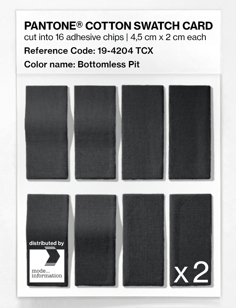 Artikelbild 5 des Artikels “PANTONE® COTTON SWATCH CARD 19-4204 TCX Bottomless Pit “