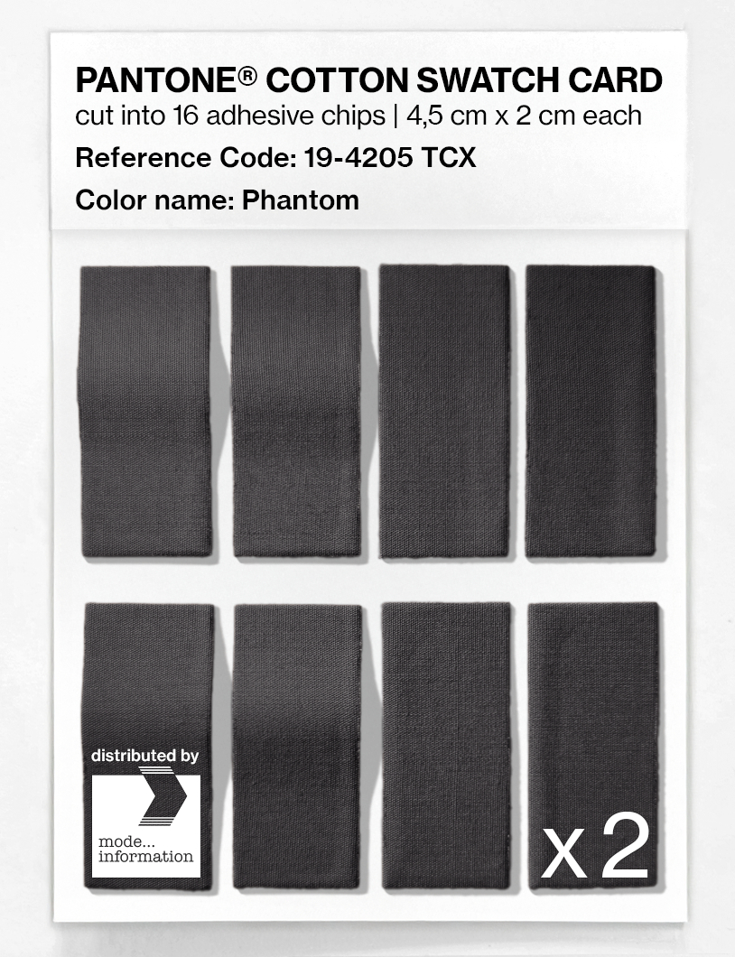 Artikelbild 5 des Artikels “PANTONE® COTTON SWATCH CARD 19-4205 TCX Phantom “