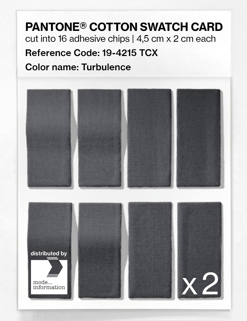 Artikelbild 5 des Artikels “PANTONE® COTTON SWATCH CARD 19-4215 TCX Turbulence “