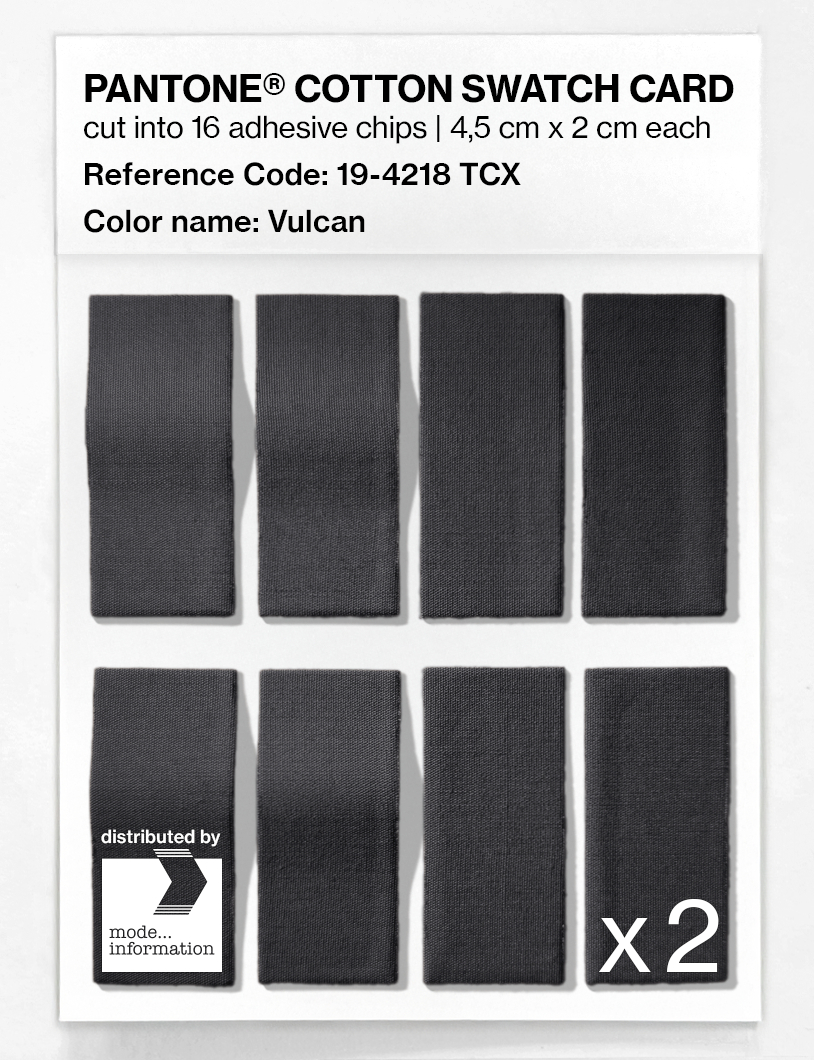 Artikelbild 5 des Artikels “PANTONE® COTTON SWATCH CARD 19-4218 TCX Vulcan “